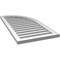 Ekena Millwork Quarter Round Top Right Surface Mount PVC Gable Vent w/ 2"W x 1-1/2"P Brickmould Frame, 20"W x 40"H GVPQR20X4002SF - alternate 5